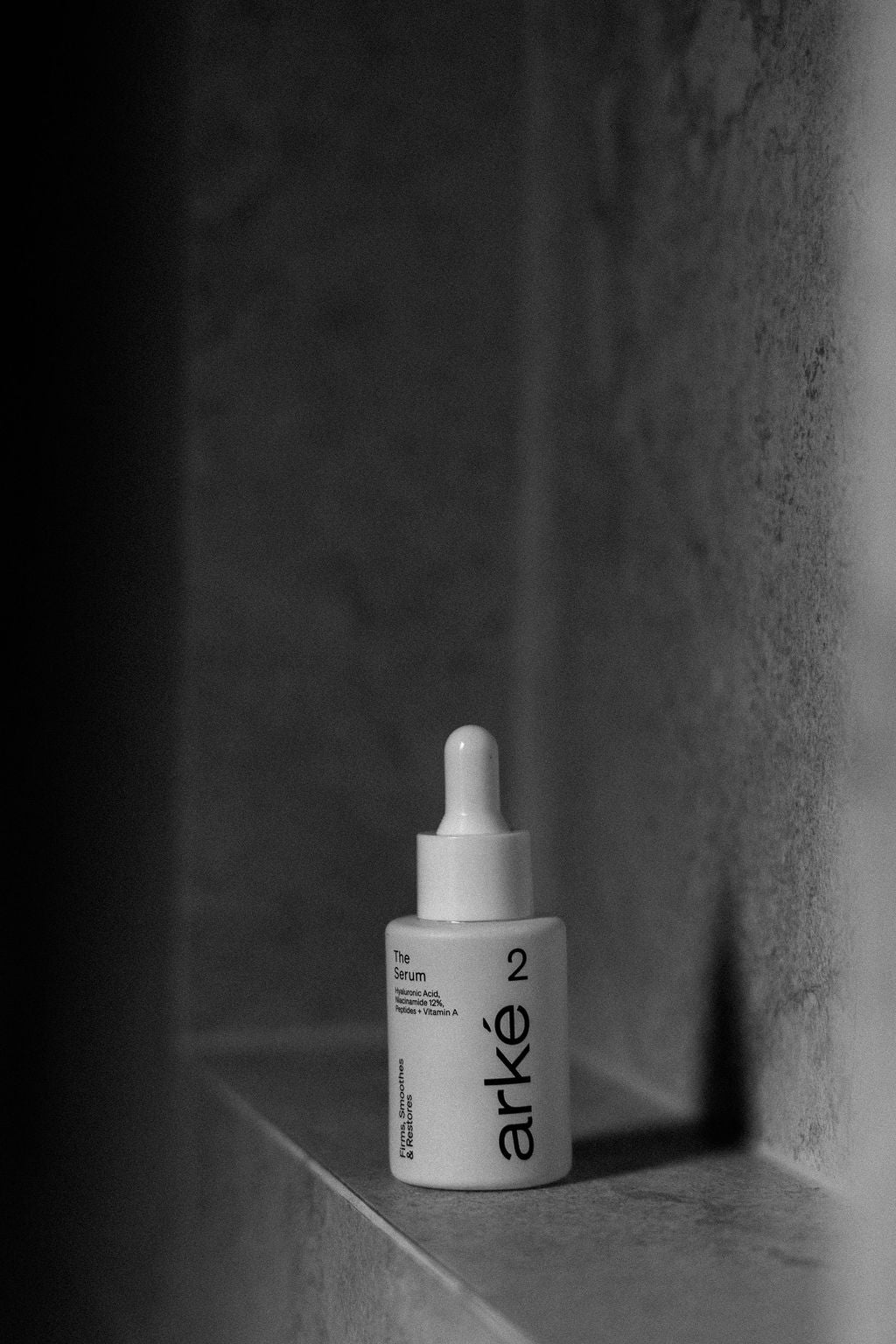 arke serum on small ledge