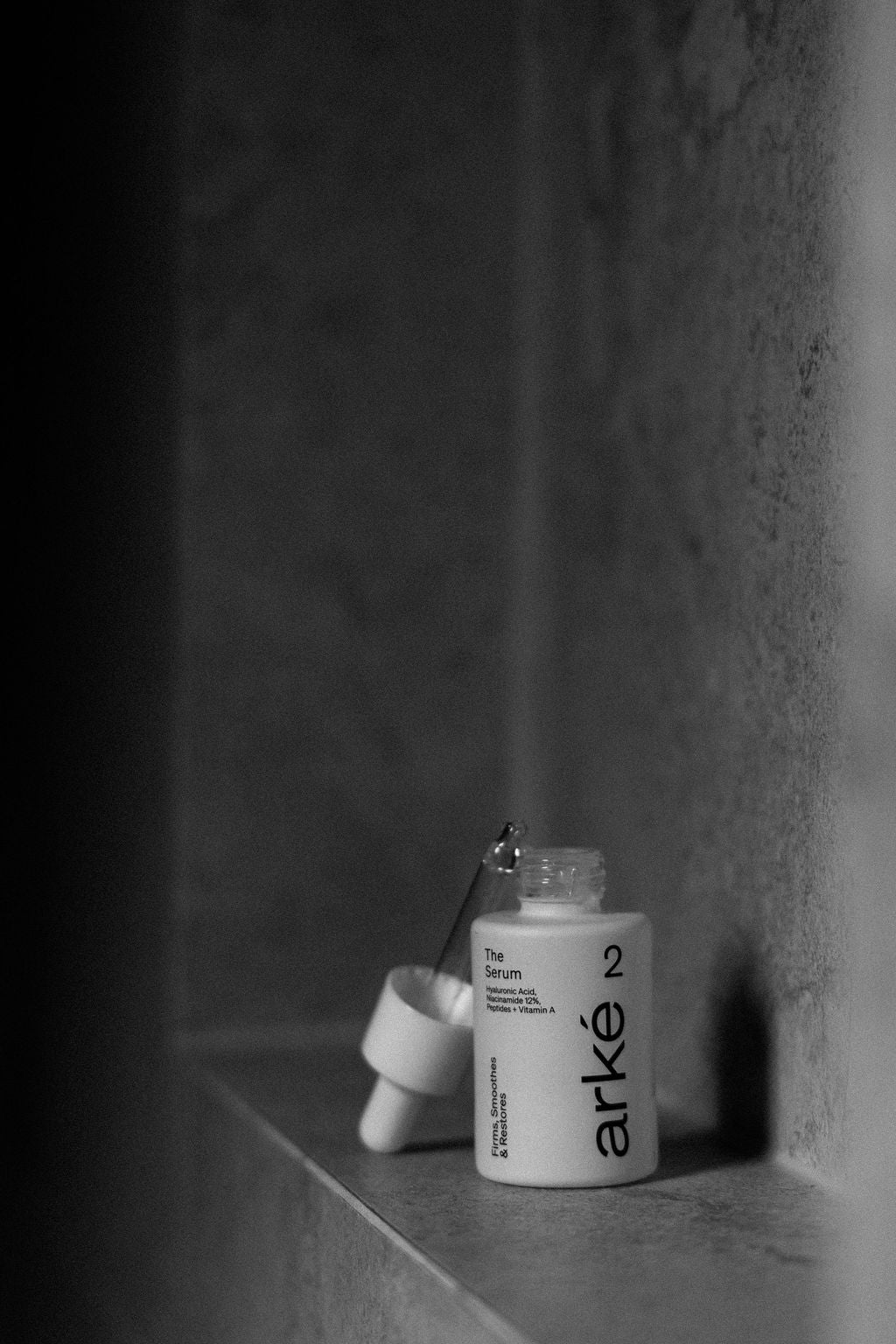 arke serum on small ledge